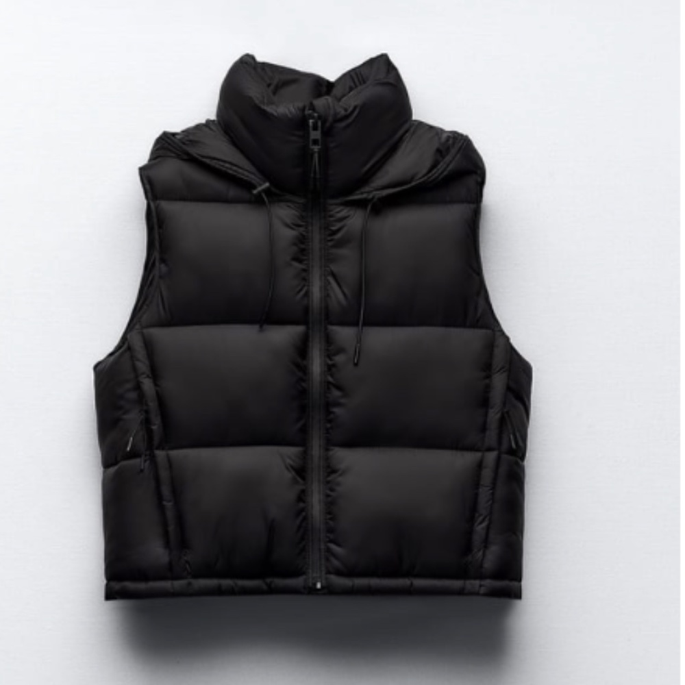 Zara Hooded Puffer Vest